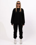 Martin Valen Exclusive Oversized Black Sweatshirt Jogger Set