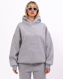 Regalia Crowned Oversized Gray Hoodie Jogger Set (3)