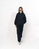 Insignio 3D Embroidered Designer Oversized Black Hoodie Jogger Set (11)