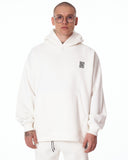 Sigilio QR Code Oversized White Hoodie Tracksuit Set (2)