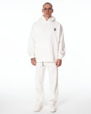 Sigilio QR Code Oversized White Hoodie Tracksuit Set (8)