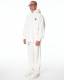Sigilio QR Code Oversized White Hoodie Tracksuit Set (4)