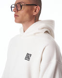 Sigilio QR Code Oversized White Hoodie Tracksuit Set (7)