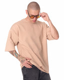 3D Embroidered Martin Valen Signature Beige Oversized T-shirt (6)