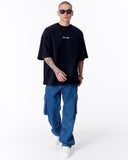 Heritage Fusion Oversized Black T-shirt (8)