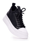 MonoFlux High Sole Elastic Scuba Fabric Sneakers (5)