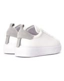 Bobe Women's Designer White Shoes with Gray Suede Belt (5)