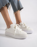 Node High Street Women's Full White Sneakers (9)