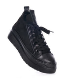Valento Black Knitwear Sneakers (4)