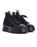 Valento Black Knitwear Sneakers (2)