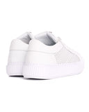 Casual Mesh Leather Sneakers in White (4)