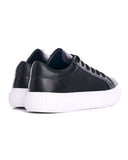 Casual Mesh Leather Sneakers in Black (3)