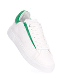 Axino Men's Casual White Sneakers With Green Details (3)