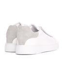 Axino Men's Casual White Sneakers With Gray Details (5)