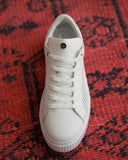 Casual Mesh Leather Sneakers in White (6)