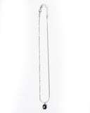 Black Stone Pendant Stainless Steel Necklace (2)