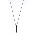 Stainless Steel Black Column Necklace (2)
