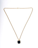 Black Figure Gold Color Stainless Steel Necklace
