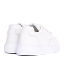 Men's Low Top Leather Sneakers White (3)