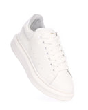 Hype Sole Genuine Leather Sneaker Shoes White (4)