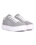 Gray Genuine Leather Casual Sneakers (2)