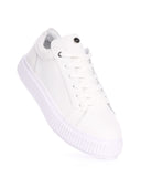 White Genuine Leather Casual Sneakers (4)