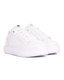 White Genuine Leather Casual Sneakers (2)