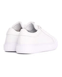 White Genuine Leather Casual Sneakers (3)