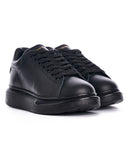 Hype Sole Black Genuine Leather Sneakers (3)