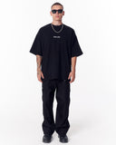 Embroidery Mandala Black Oversized T-shirt (12)
