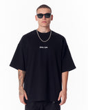 Embroidery Mandala Black Oversized T-shirt (2)