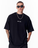 Embroidery Mandala Black Oversized T-shirt (6)