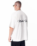Mandala Shining Print with 3D Embroidery T-shirt White (9)