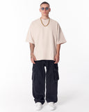 Van Gogh Blossoms Beige Oversized T-shirt (12)