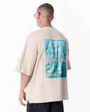 Van Gogh Blossoms Beige Oversized T-shirt (5)