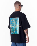 Van Gogh Blossoms Black Oversized T-shirt (6)
