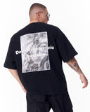 Urban DNA Applique Patch Black T-shirt (7)