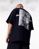Urban DNA Applique Patch Black T-shirt (6)