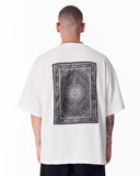 Gothic Depth Applique Patch White Oversized T-shirt (5)