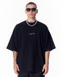 Mandala Shining Print with 3D Embroidery T-shirt Black (2)