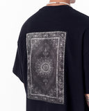 Gothic Depth Applique Patch Black Oversized T-shirt (4)