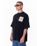 Applique Lace 3D Embroidery T-shirt Black (6)