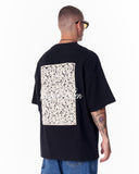 Applique Lace 3D Embroidery T-shirt Black (7)