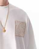 Applique Lace 3D Embroidery T-shirt White (6)