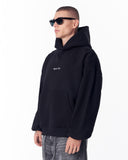 Mandala Shining Print with 3D Embroidery Hoodie Black (4)