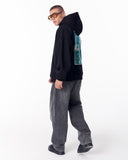 Van Gogh Blossoms Black Oversized Hoodie (9)