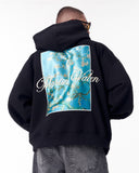 Van Gogh Blossoms Black Oversized Hoodie (7)