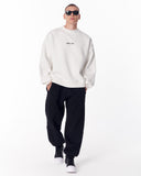 Embroidery Mandala White Oversized Sweatshirt (10)