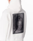 Gothic Depth Applique Patch White Oversized Hoodie (4)