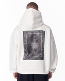 Gothic Depth Applique Patch White Oversized Hoodie (3)